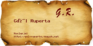 Gál Ruperta névjegykártya